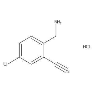 2-(Aminomethyl)-5-chlorobenzonitrile hydrochloride Structure
