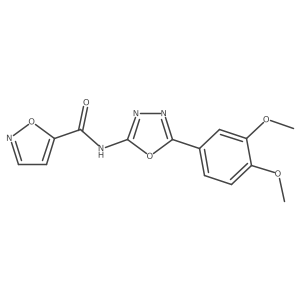 N-(5-(3,4-dimethoxyphenyl)-1,3,4-oxadiazol-2-yl)isoxazole-5-carboxamide Structure