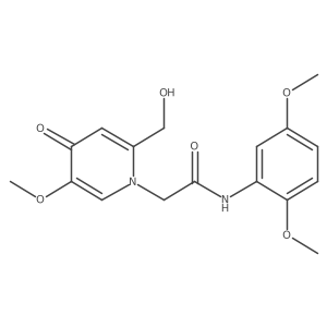 N-(2,5-dimethoxyphenyl)-2-[2-(hydroxymethyl)-5-methoxy-4-oxo-1,4-dihydropyridin-1-yl]acetamide Structure