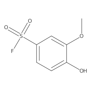 4-Hydroxy-3-methoxybenzene-1-sulfonyl fluoride Structure