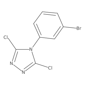 4-(3-Bromophenyl)-3,5-dichloro-4H-1,2,4-triazole结构式