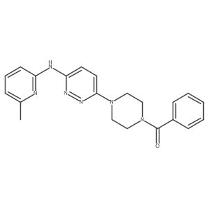(4-(6-((6-Methylpyridin-2-yl)amino)pyridazin-3-yl)piperazin-1-yl)(phenyl)methanone Structure