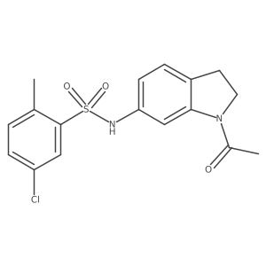 N-(1-acetylindolin-6-yl)-5-chloro-2-methylbenzenesulfonamide Structure