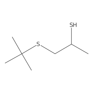 1-(Tert-butylsulfanyl)propane-2-thiol结构式
