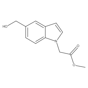 Methyl 5-(hydroxymethyl)-1H-indole-1-acetate Structure