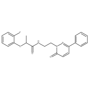 2-(2-fluorophenoxy)-N-(2-(6-oxo-3-phenylpyridazin-1(6H)-yl)ethyl)propanamide Structure