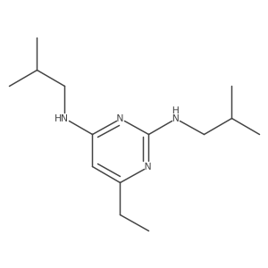 6-Ethyl-2,4-diisobutylaminopyrimidine结构式