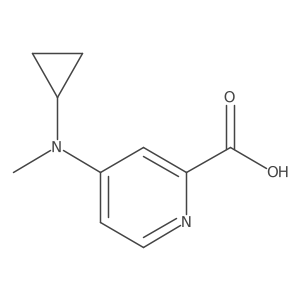 4-(Cyclopropyl(methyl)amino)picolinic acid结构式