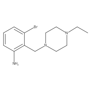 3-Bromo-2-[(4-ethylpiperazin-1-yl)methyl]aniline Structure
