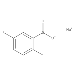 5-Fluoro-2-methylbenzenesulfinic acid sodium salt Structure
