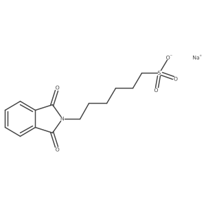 2H-Isoindole-2-hexanesulfonic acid, 1,3-dihydro-1,3-dioxo-, sodium salt结构式