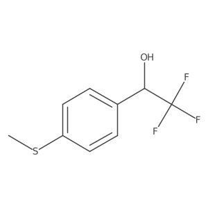 (1R)-2,2,2-trifluoro-1-[4-(methylsulfanyl)phenyl]ethan-1-ol Structure
