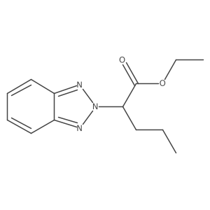 Ethyl 2-(benzotriazol-2-yl)pentanoate结构式