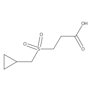3-Cyclopropylmethanesulfonyl-propionic acid Structure