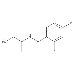 2-{[(2,4-Difluorophenyl)methyl]amino}propan-1-ol结构式