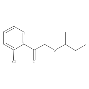 2-(Sec-butylthio)-1-(2-chlorophenyl)ethan-1-one结构式