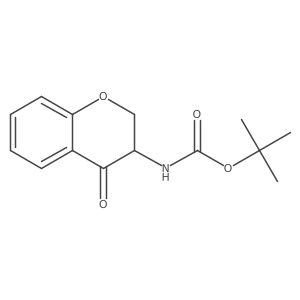 tert-butyl N-(4-oxo-3,4-dihydro-2H-1-benzopyran-3-yl)carbamate Structure