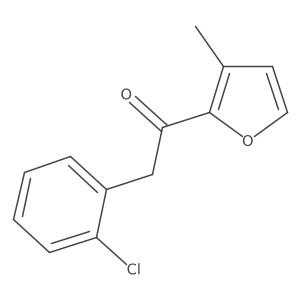 2-(2-Chlorophenyl)-1-(3-methylfuran-2-yl)ethan-1-one Structure