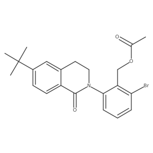 2-[2-[(Acetyloxy)methyl]-3-bromophenyl]-6-(1,1-dimethylethyl)-3,4-dihydro-1(2H)-isoquinolinone Structure
