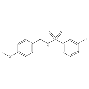 2-Chloro-N-[(4-methoxyphenyl)methyl]-4-pyridinesulfonamide结构式