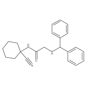 N-(1-cyanocyclohexyl)-2-[(diphenylmethyl)amino]acetamide Structure