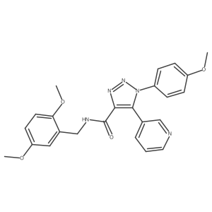 N-[(2,5-dimethoxyphenyl)methyl]-1-(4-methoxyphenyl)-5-(pyridin-3-yl)-1H-1,2,3-triazole-4-carboxamide Structure