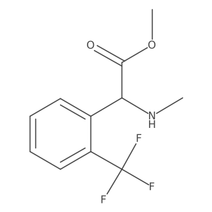 Methyl 2-(methylamino)-2-[2-(trifluoromethyl)phenyl]acetate结构式