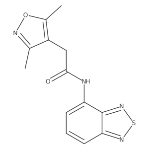N-(benzo[c][1,2,5]thiadiazol-4-yl)-2-(3,5-dimethylisoxazol-4-yl)acetamide Structure
