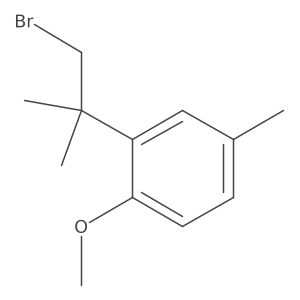 2-(1-Bromo-2-methylpropan-2-yl)-1-methoxy-4-methylbenzene Structure