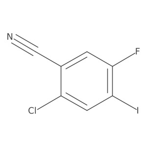 2-Chloro-5-fluoro-4-iodobenzonitrile Structure