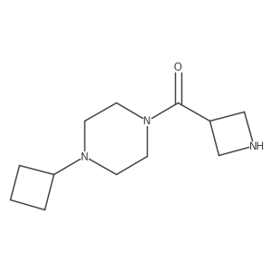 1-(Azetidin-3-ylcarbonyl)-4-cyclobutylpiperazine结构式