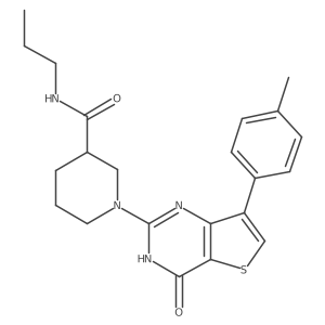 1-[7-(4-methylphenyl)-4-oxo-3,4-dihydrothieno[3,2-d]pyrimidin-2-yl]-N-propylpiperidine-3-carboxamide Structure