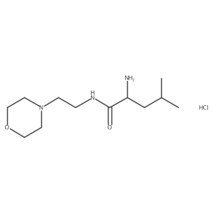 (S)-2-Amino-4-methyl-N-(2-morpholinoethyl)pentanamide hydrochloride结构式