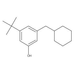 3-Tert-butyl-5-(cyclohexylmethyl)phenol结构式