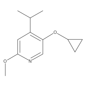 5-Cyclopropoxy-4-isopropyl-2-methoxypyridine结构式