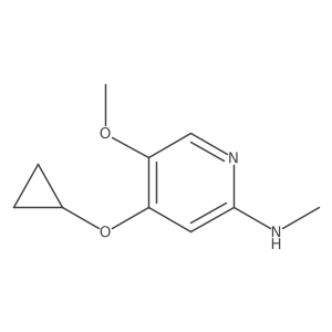 4-Cyclopropoxy-5-methoxy-N-methylpyridin-2-amine结构式