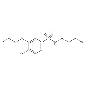 [(4-Chloro-3-propoxyphenyl)sulfonyl](3-hydroxypropyl)amine Structure