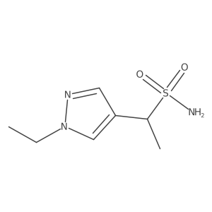 1-(1-Ethyl-1h-pyrazol-4-yl)ethane-1-sulfonamide Structure