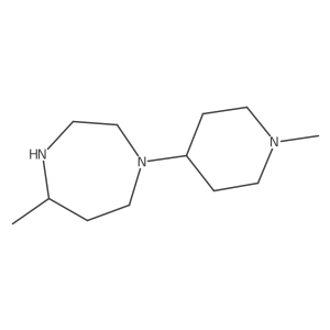 Hexahydro-5-methyl-1-(1-methyl-4-piperidinyl)-1H-1,4-diazepine Structure