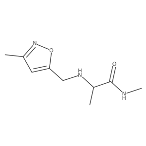 Propanamide, N-methyl-2-[[(3-methyl-5-isoxazolyl)methyl]amino]- Structure