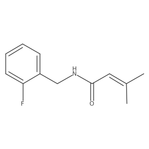 n-(2-Fluorobenzyl)-3-methylbut-2-enamide Structure
