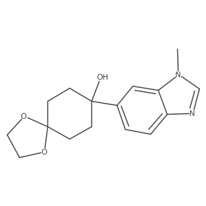 8-(3-Methyl-3H-benzoimidazol-5-yl)-1,4-dioxa-spiro[4.5]decan-8-ol Structure