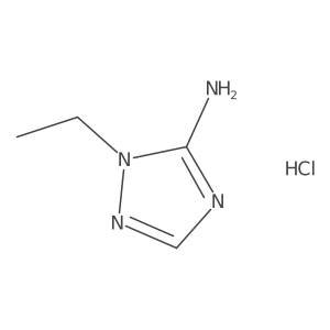 1-Ethyl-1H-1,2,4-triazol-5-amine hydrochloride结构式
