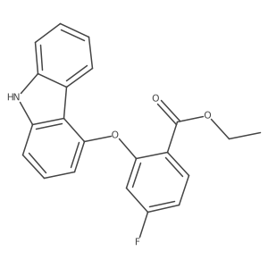 ethyl 2-(9H-carbazol-4-yloxy)-4-fluorobenzoate结构式