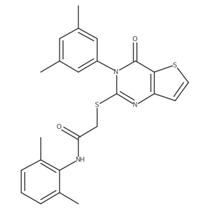 N-(2,6-dimethylphenyl)-2-{[3-(3,5-dimethylphenyl)-4-oxo-3,4-dihydrothieno[3,2-d]pyrimidin-2-yl]sulfanyl}acetamide Structure
