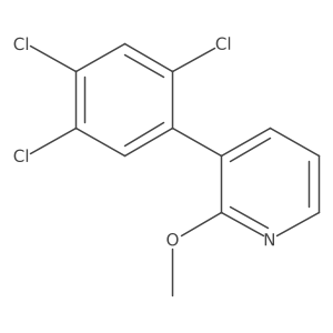 Pyridine, 2-methoxy-3-(2,4,5-trichlorophenyl)-结构式