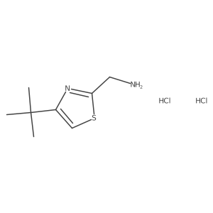 [(4-Tert-butyl-1,3-thiazol-2-yl)methyl]amine dihydrochloride结构式