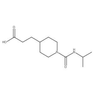 3-{1-[(Propan-2-yl)carbamoyl]piperidin-4-yl}propanoic acid Structure