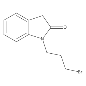 1-(3-bromopropyl)-2,3-dihydro-1H-indol-2-one Structure