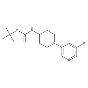 Tert-butyl 1-(5-bromopyridin-3-yl)piperidin-4-ylcarbamate Structure